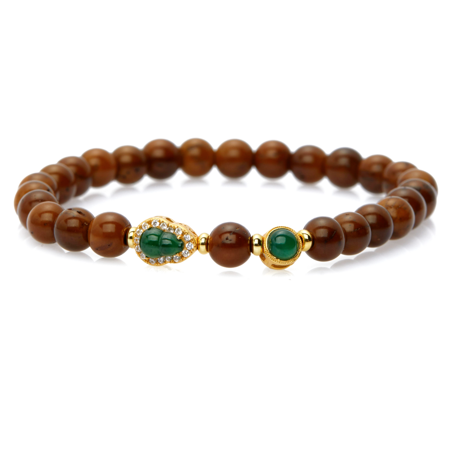 Earthly Love: Red-Brown Agate Bracelet