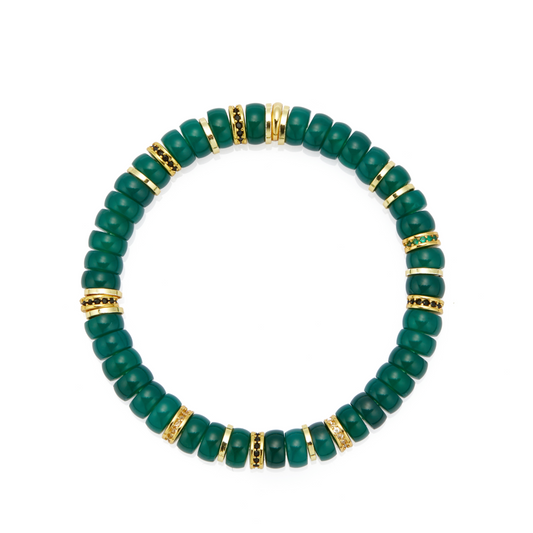 Eternal Love: Green Agate Bracelet